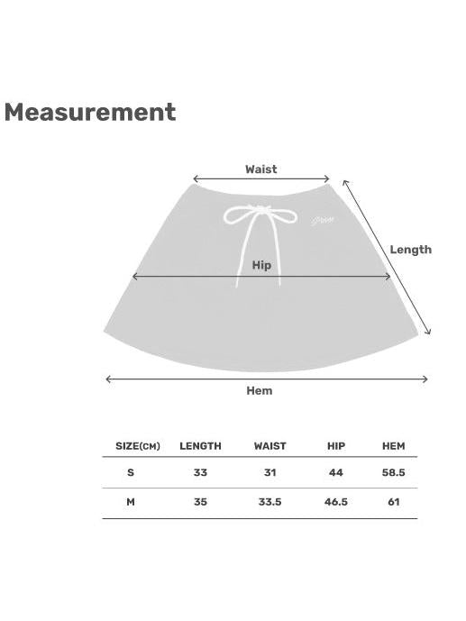 Piv‘vee A Line Sweat Skirt-Black