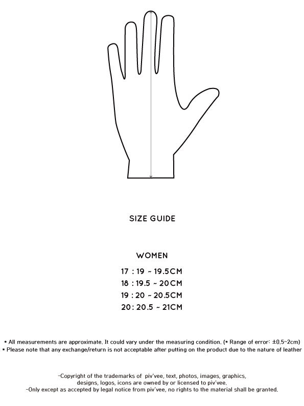 Piv'vee Golf Glove Single LH For Women - Ebony Black