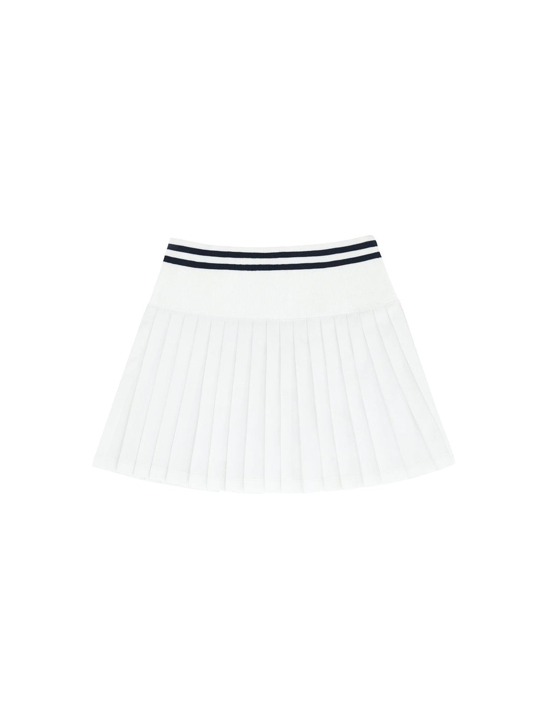 Piv'vee Hybrid Pleated Skirt-Cloud-White