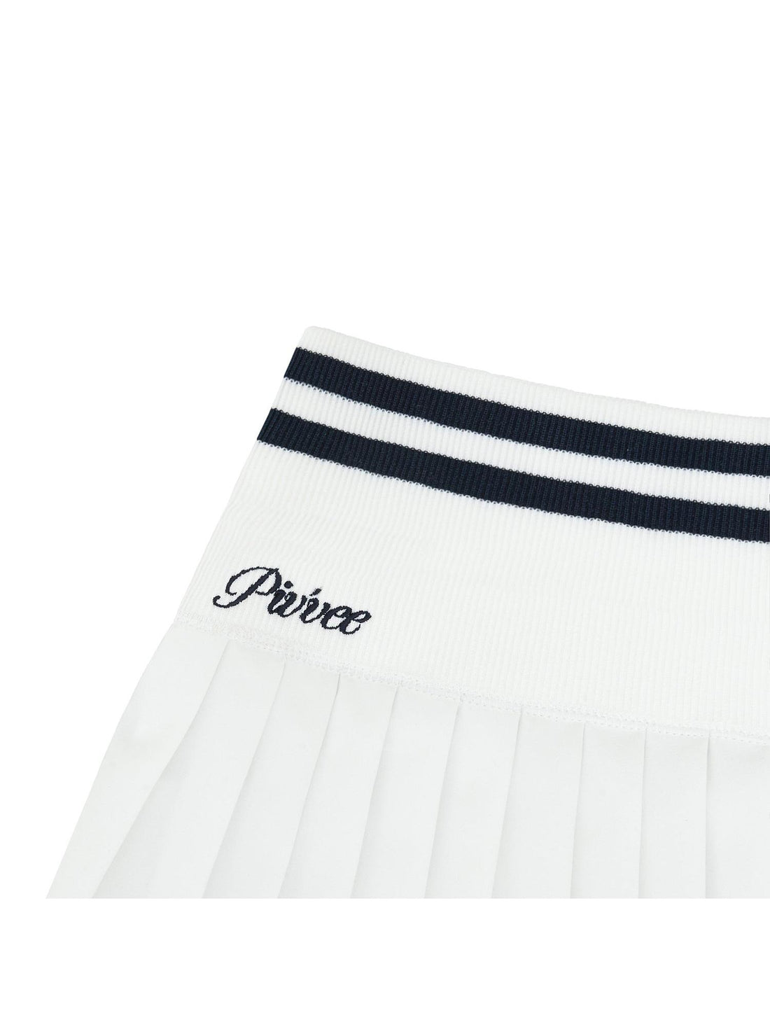 Piv'vee Hybrid Pleated Skirt-Cloud-White