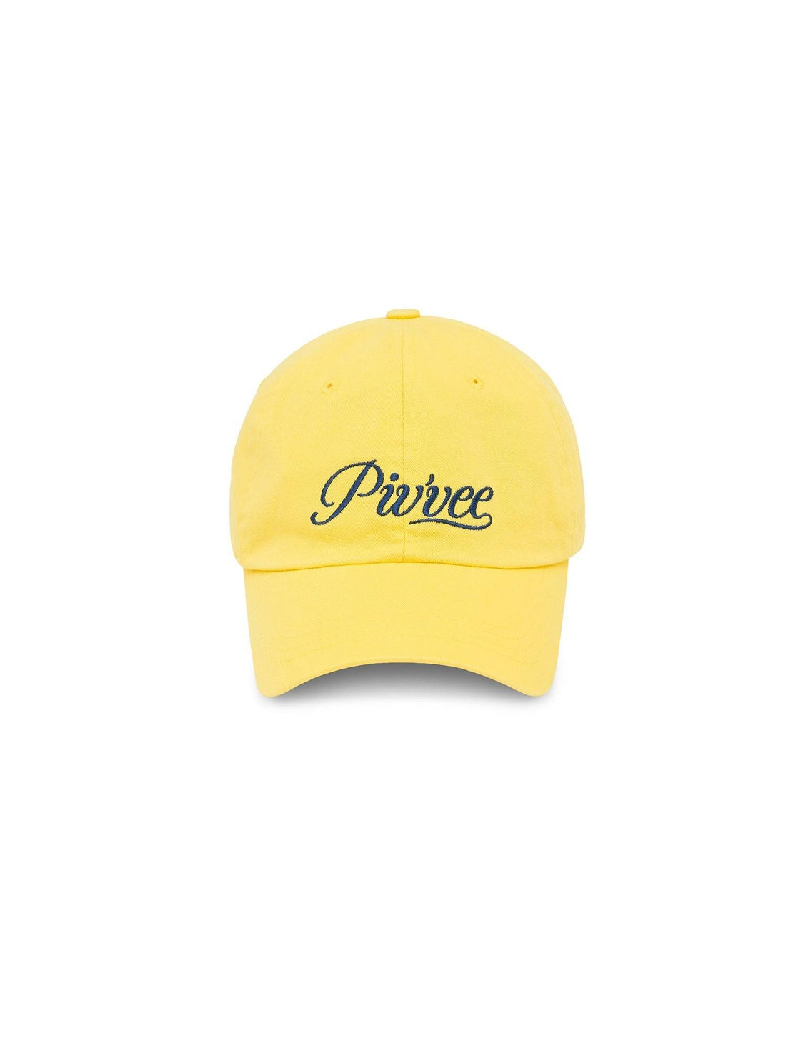 Piv'vee Lettering Ball Cap-Yellow