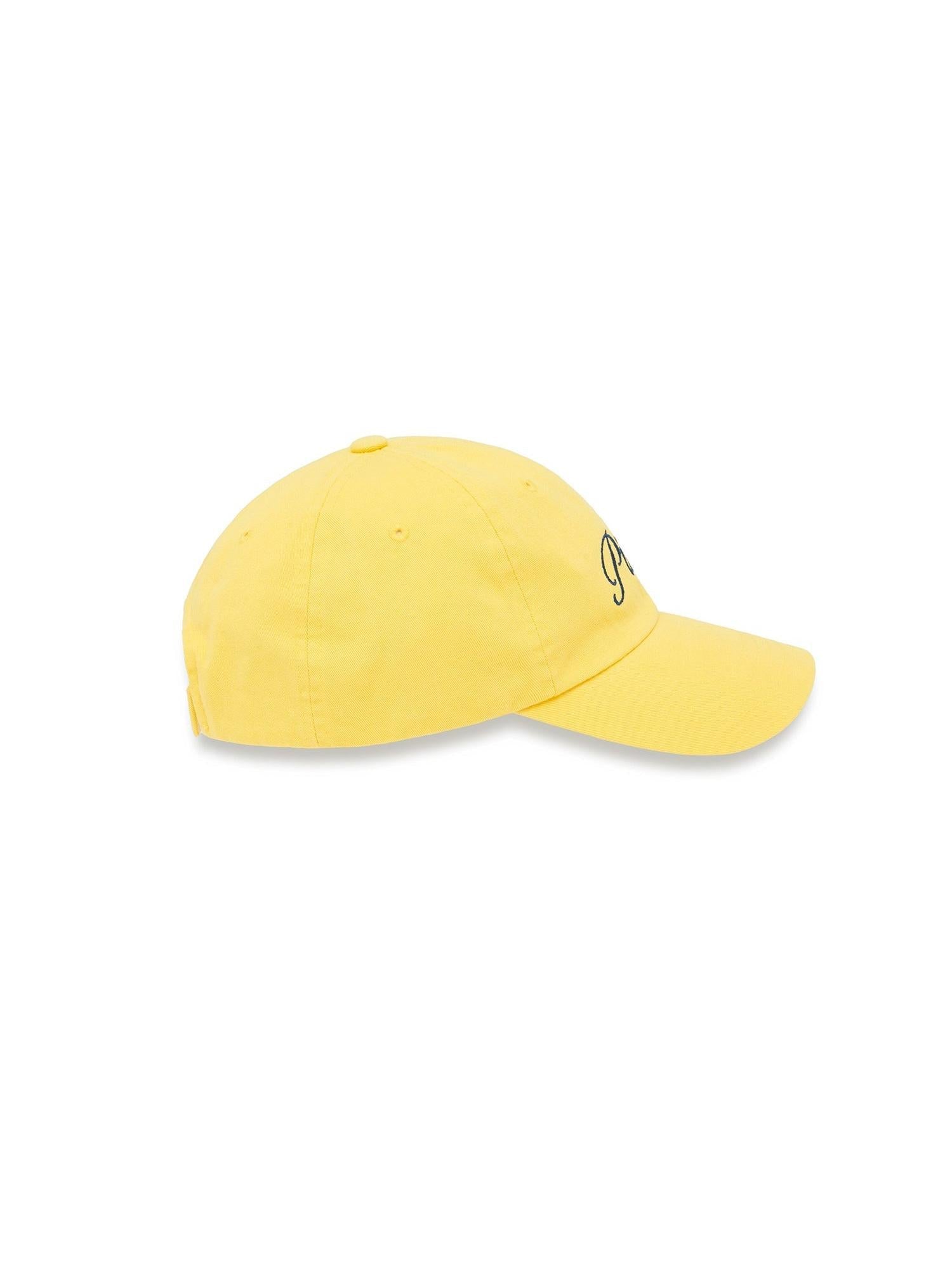 Piv'vee Lettering Ball Cap-Yellow