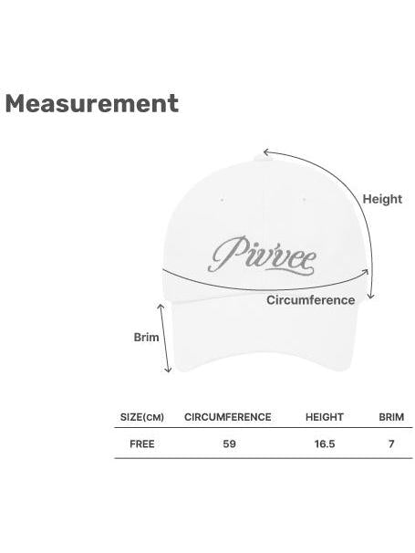 Piv'vee Lettering Ball Cap-Yellow