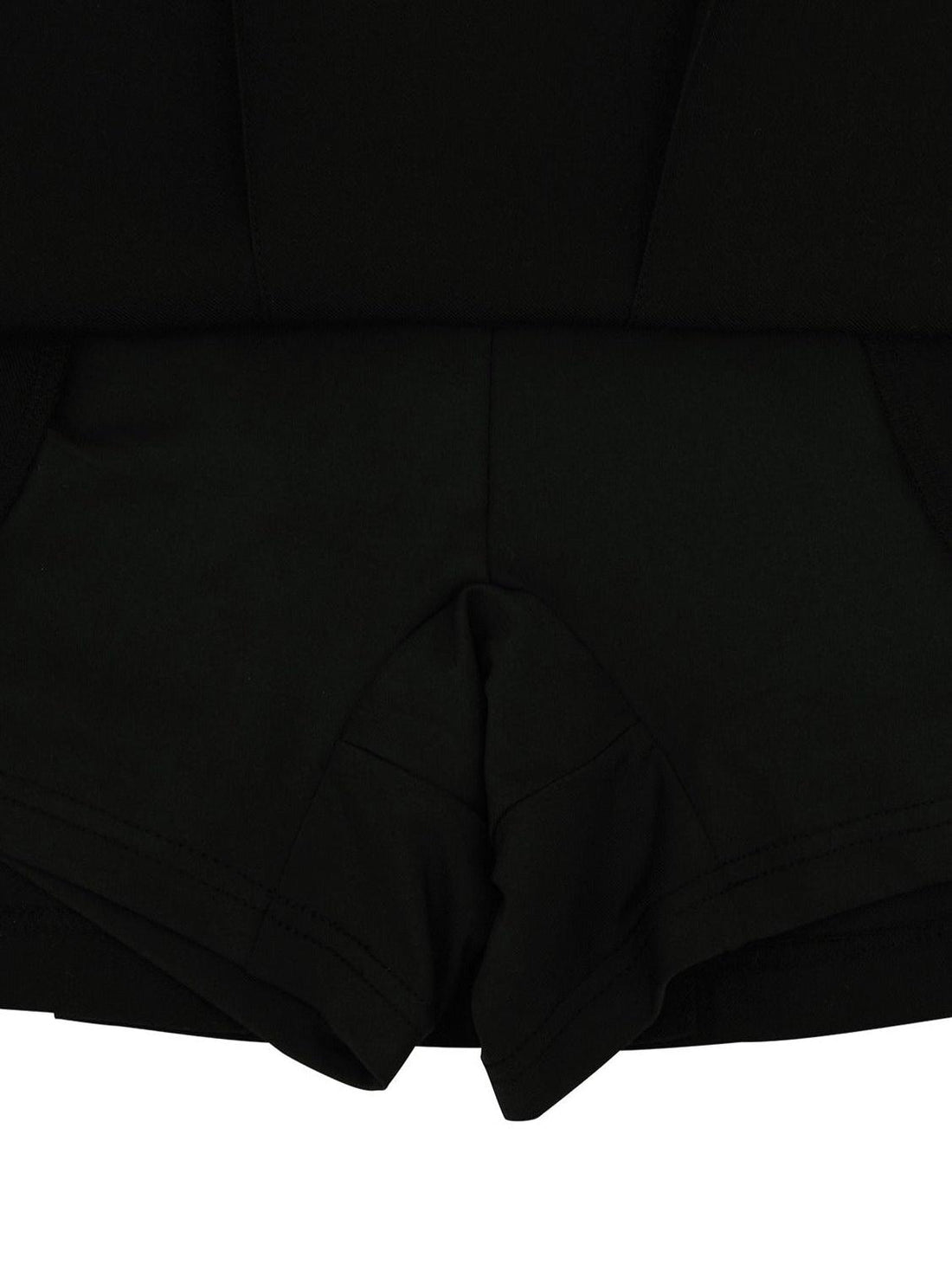 Piv‘vee Preppy String Pleated Skirt-Beige