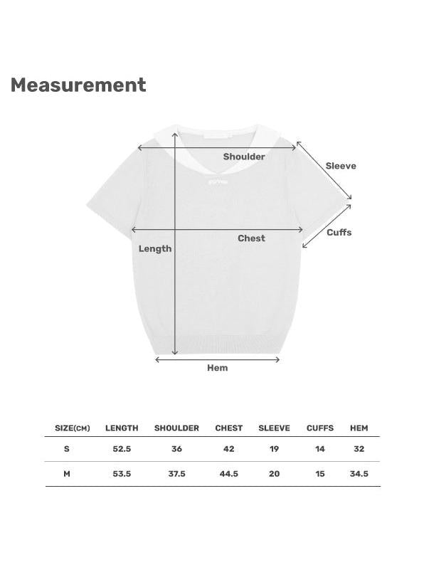 Piv'vee Sailor Short Sleeve Knit Top - Black