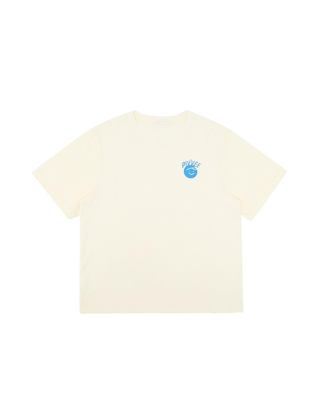 Piv‘vee Smiley Boxy T-shirt - 2 Colors
