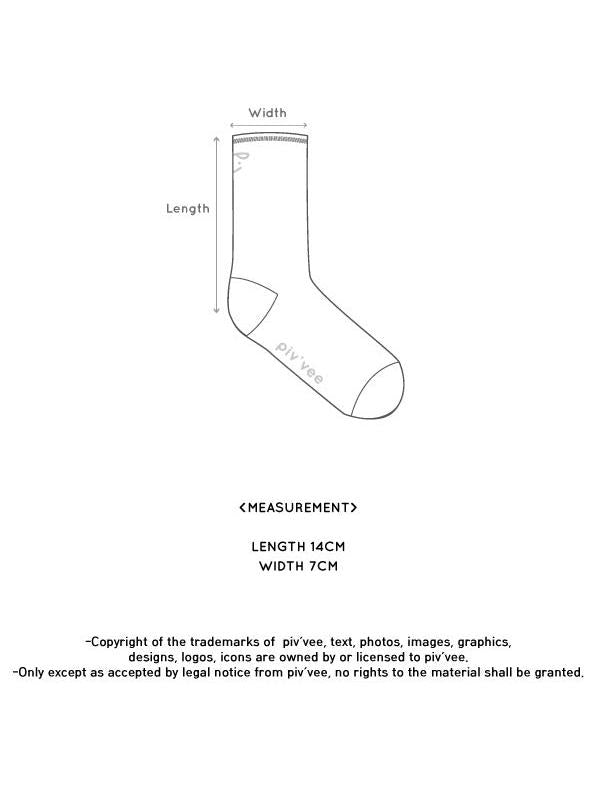 Piv'vee Socks-Cloud White/Pink