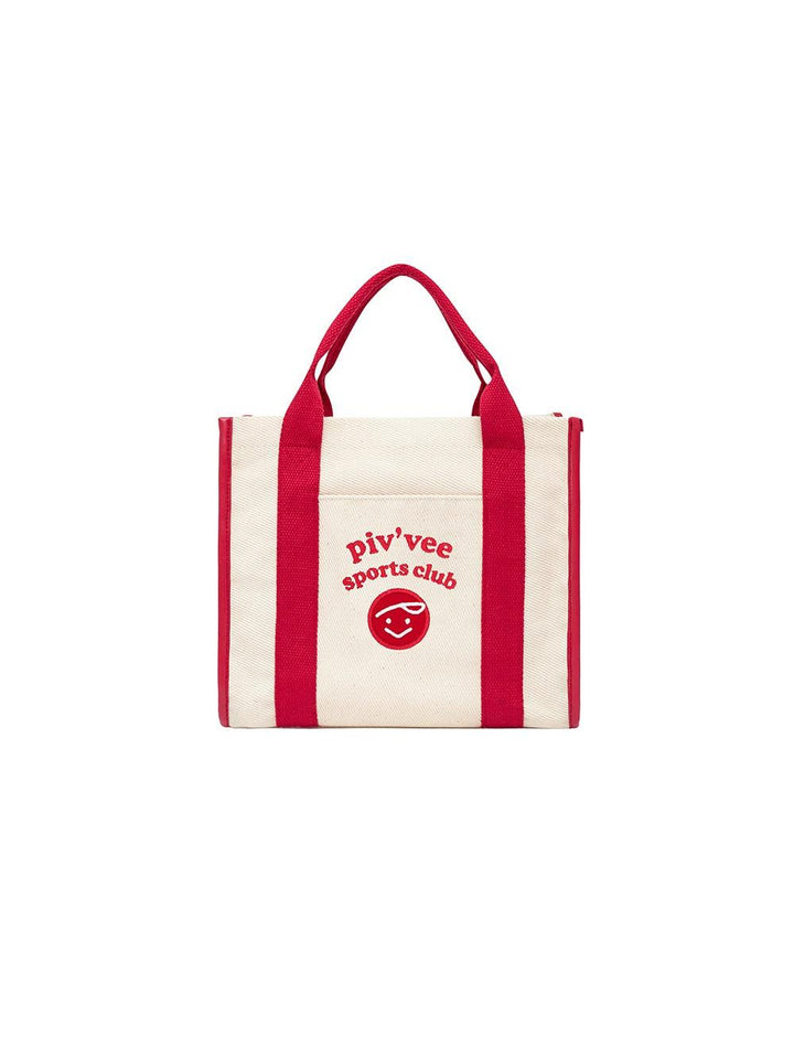 Piv'vee Sports Club Tote Bag—Cherry Red
