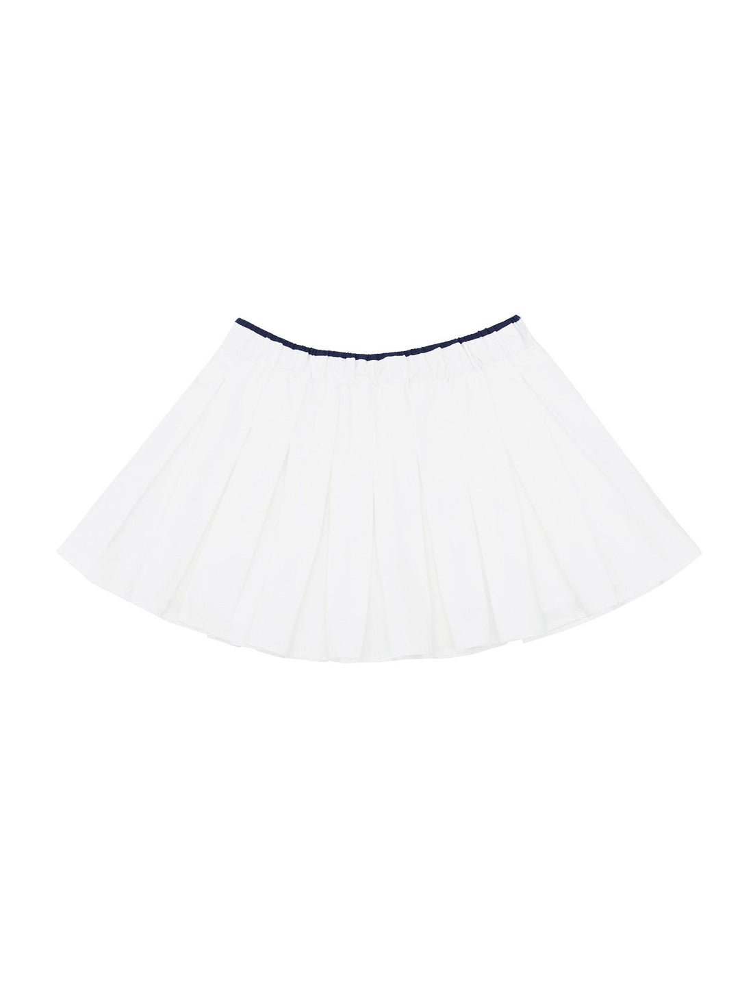 Piv'vee Two Tone Banding Pleated Skirt