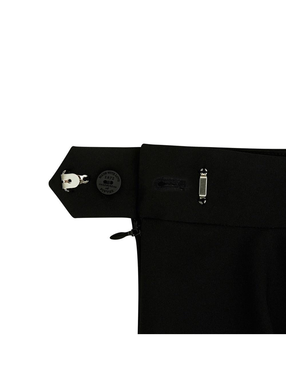 Piv‘vee Waved Edge Skirt-Ebony Black