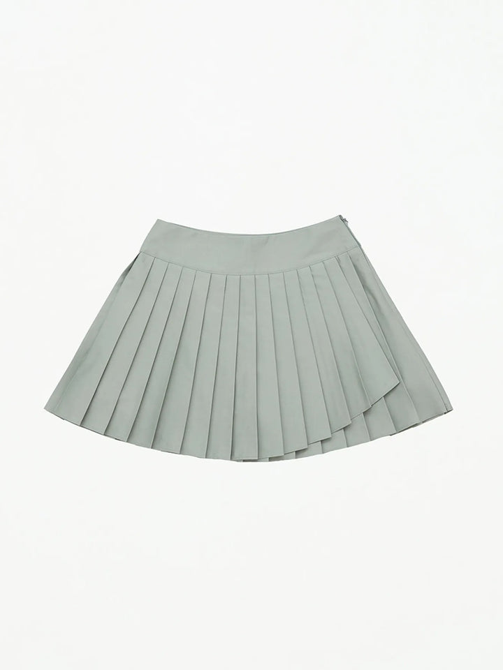 Piv'vee  Wrap Around Skirt-Olive Green