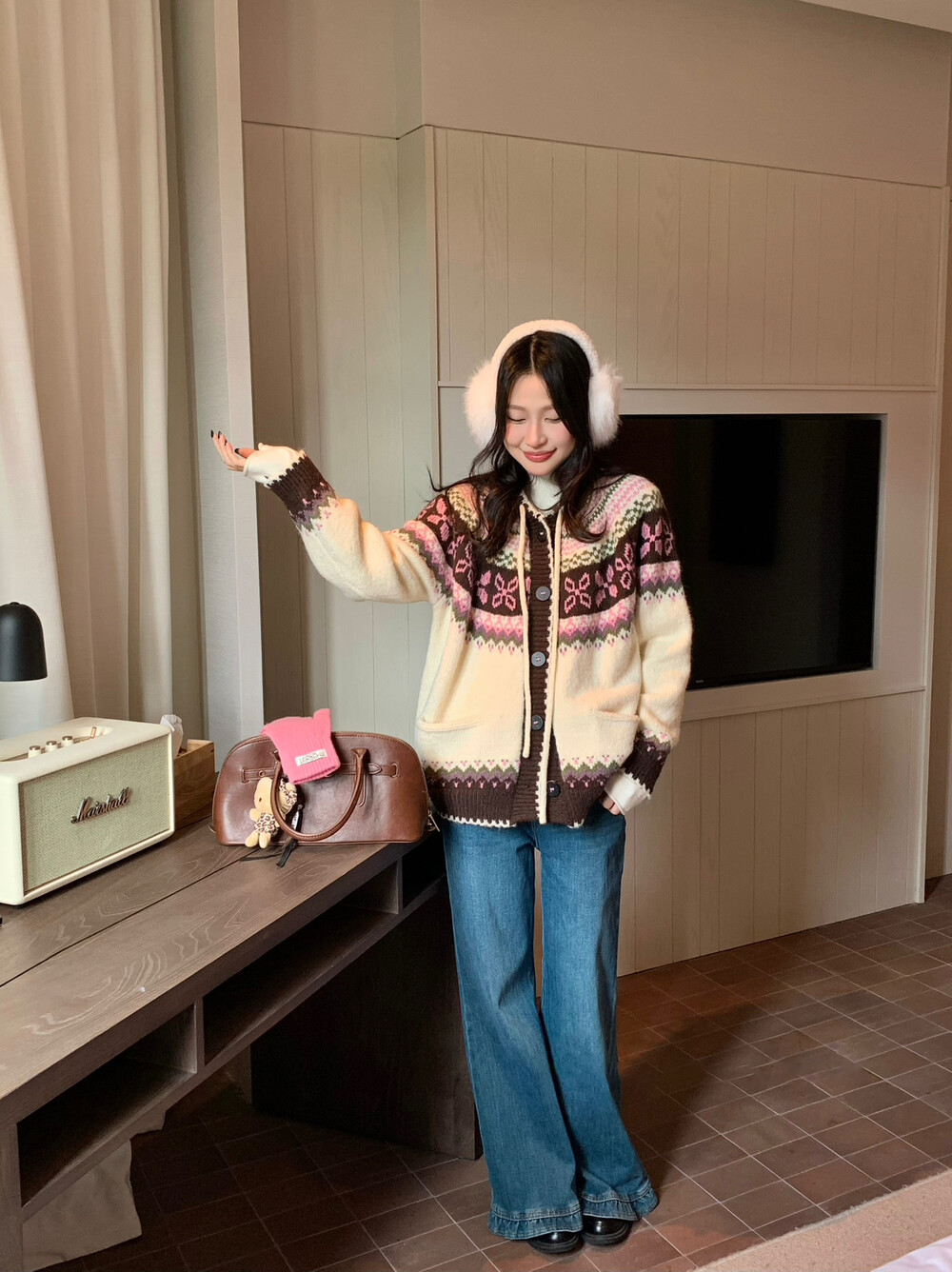 SCENARIO Cloud-Knit Hoodie Cardigan-Two Colors