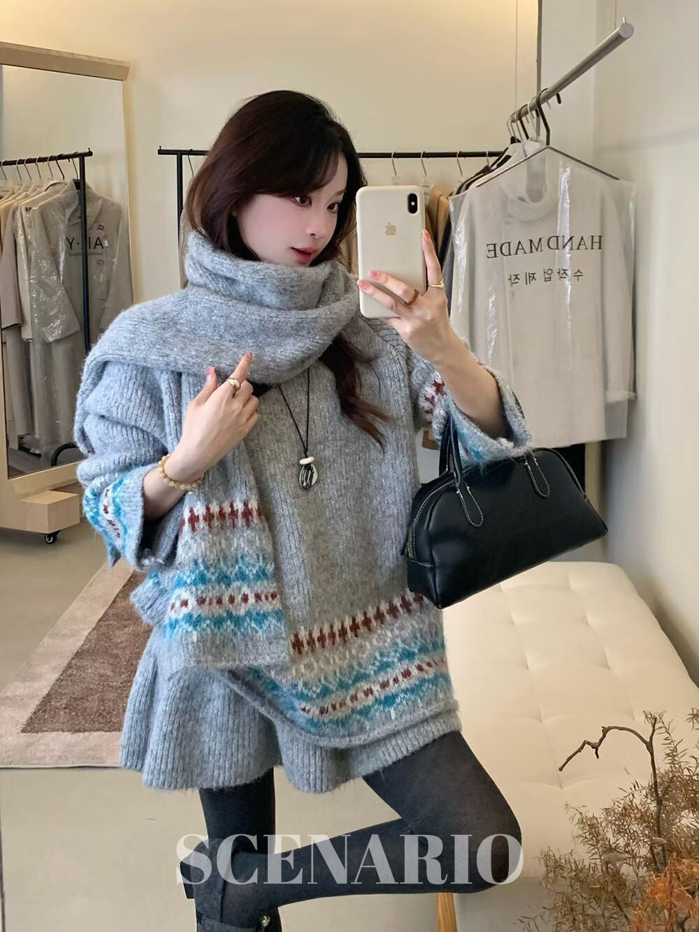 SCENARIO Nordic Cozy 3-Piece Knit Set-2 Colors