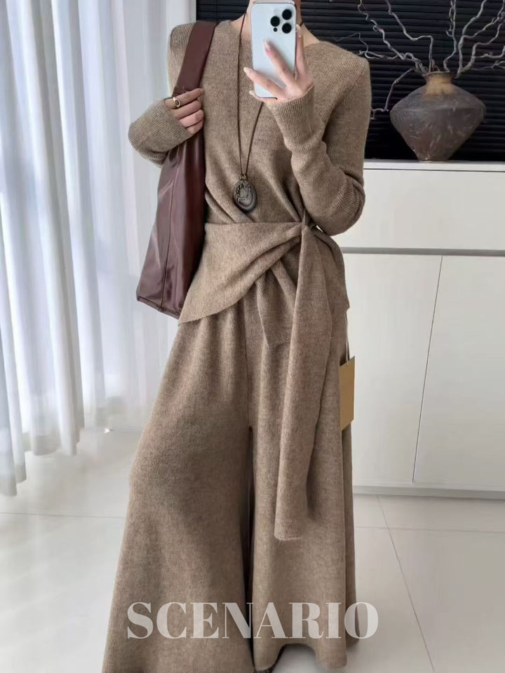 SCENARIO The Knot-Front Set 2 Pieces-Two Colors