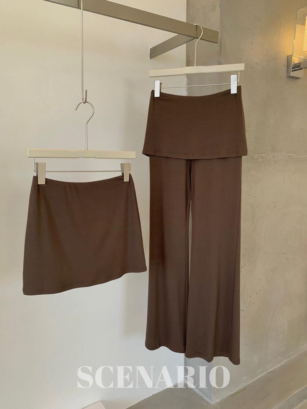SCENARIO Cocoa Balance Layered 4PCS Set - Brown