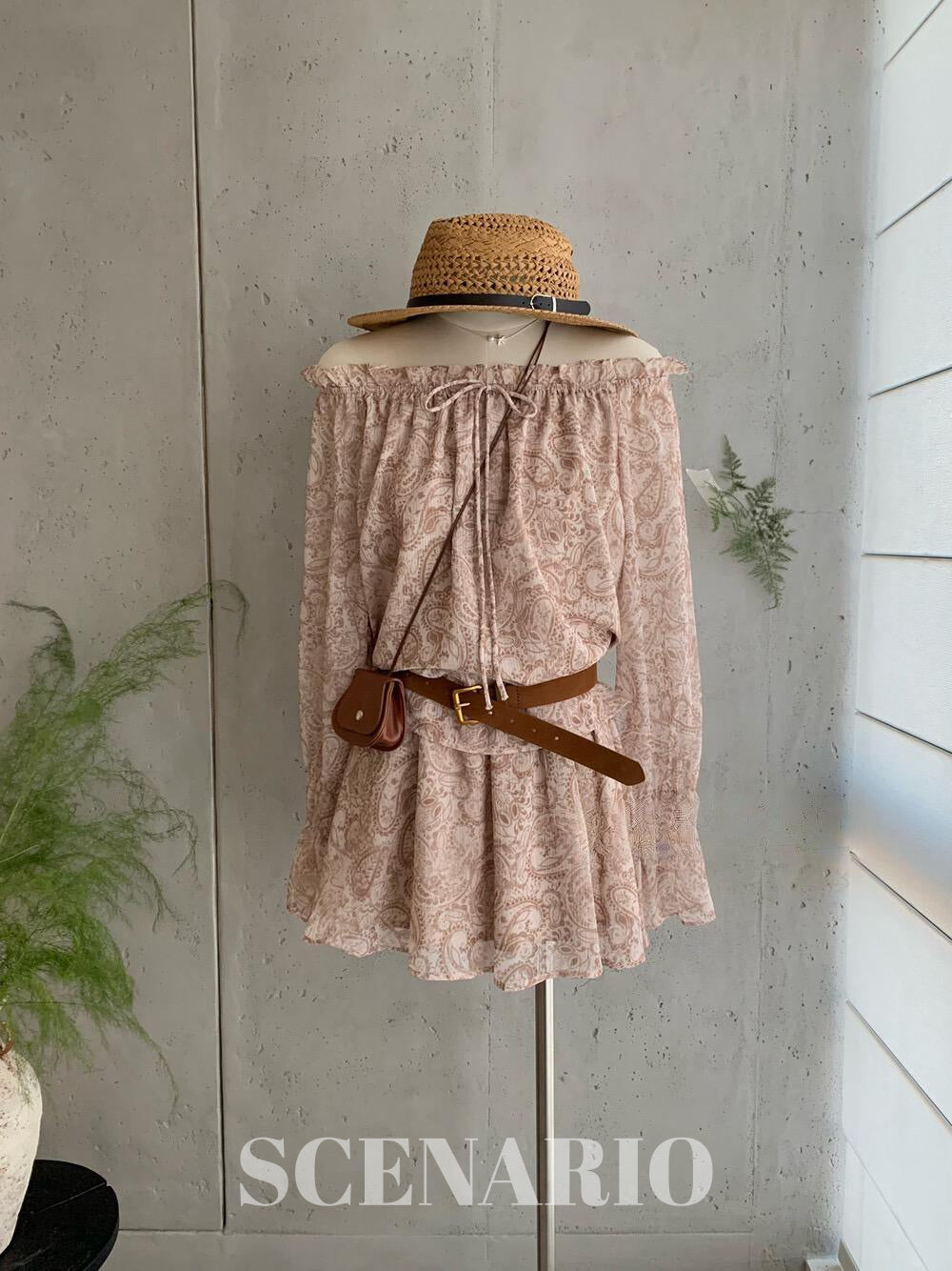 SCENARIO Roselle Paisley 3PCS Set - Beige