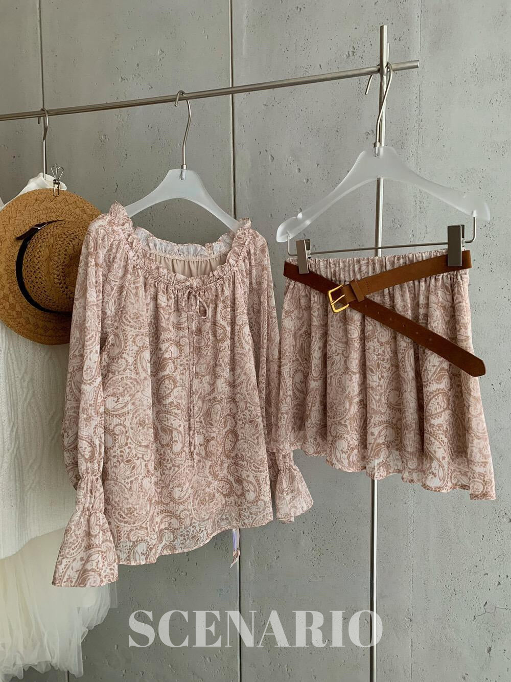 SCENARIO Roselle Paisley 3PCS Set - Beige