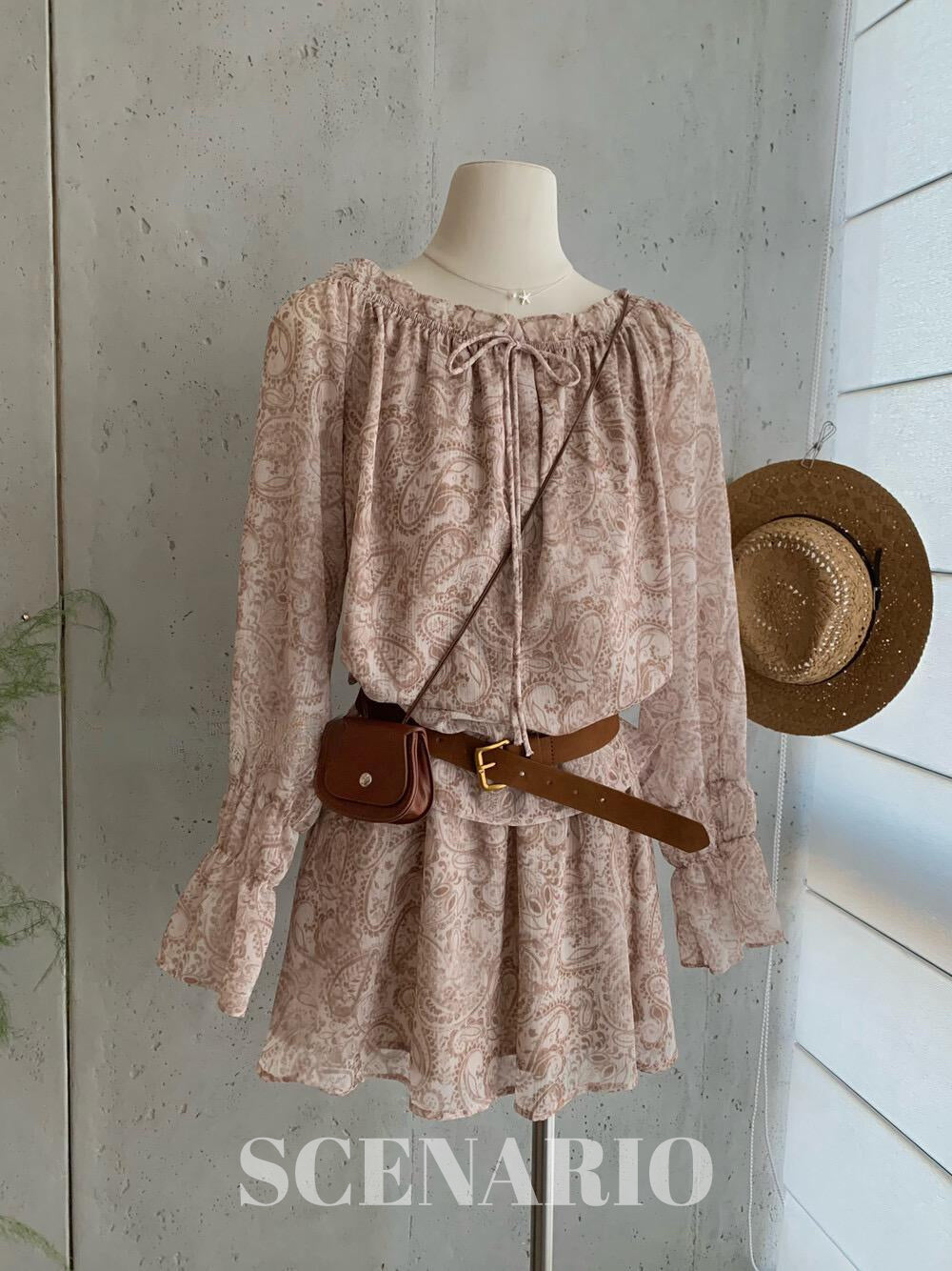 SCENARIO Roselle Paisley 3PCS Set - Beige