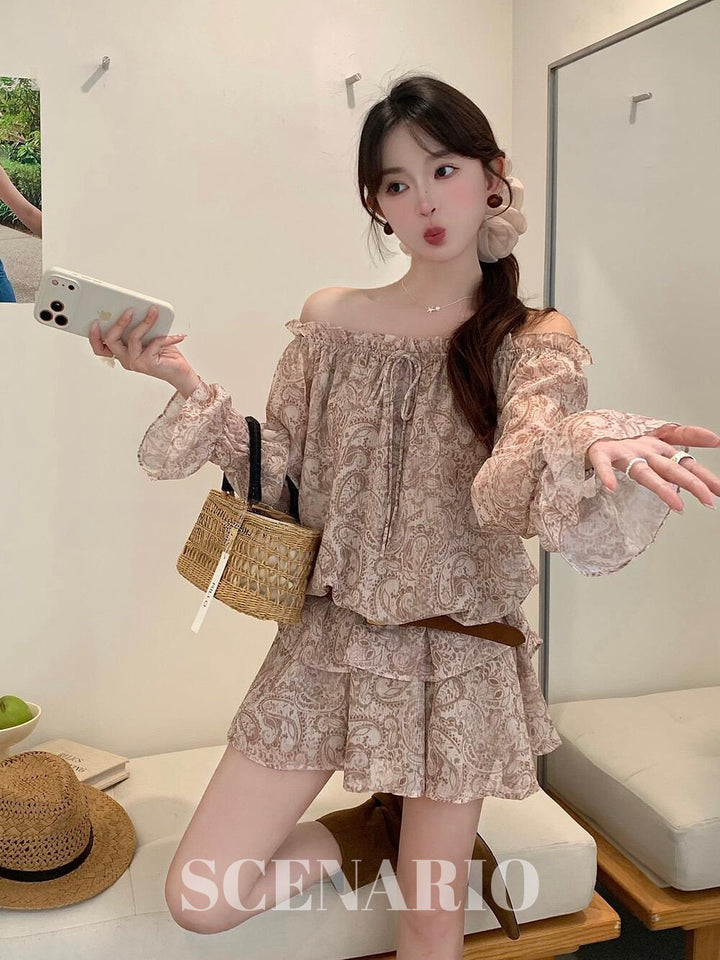SCENARIO Roselle Paisley 3PCS Set - Beige