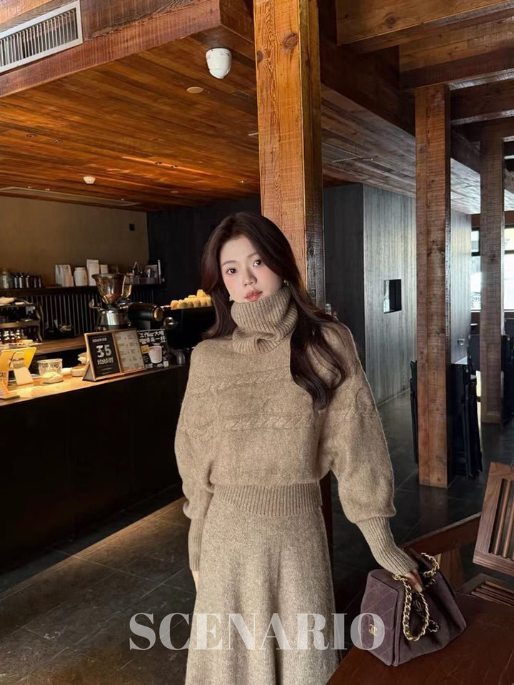 SCENARIO The Wool Cable Set 3 Pieces-Two Colors