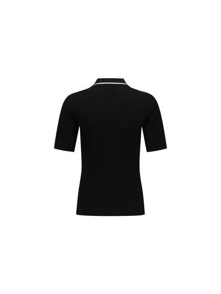 ANEW Golf Women's SM Stripe Texture Short Sleeve Sweater - The Golf Season | One Stop for Your Golf Shopping!