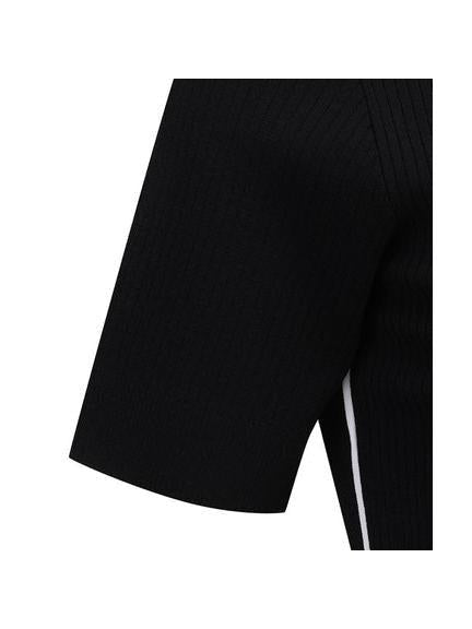 ANEW Golf Women's SM Stripe Texture Short Sleeve Sweater - The Golf Season | One Stop for Your Golf Shopping!