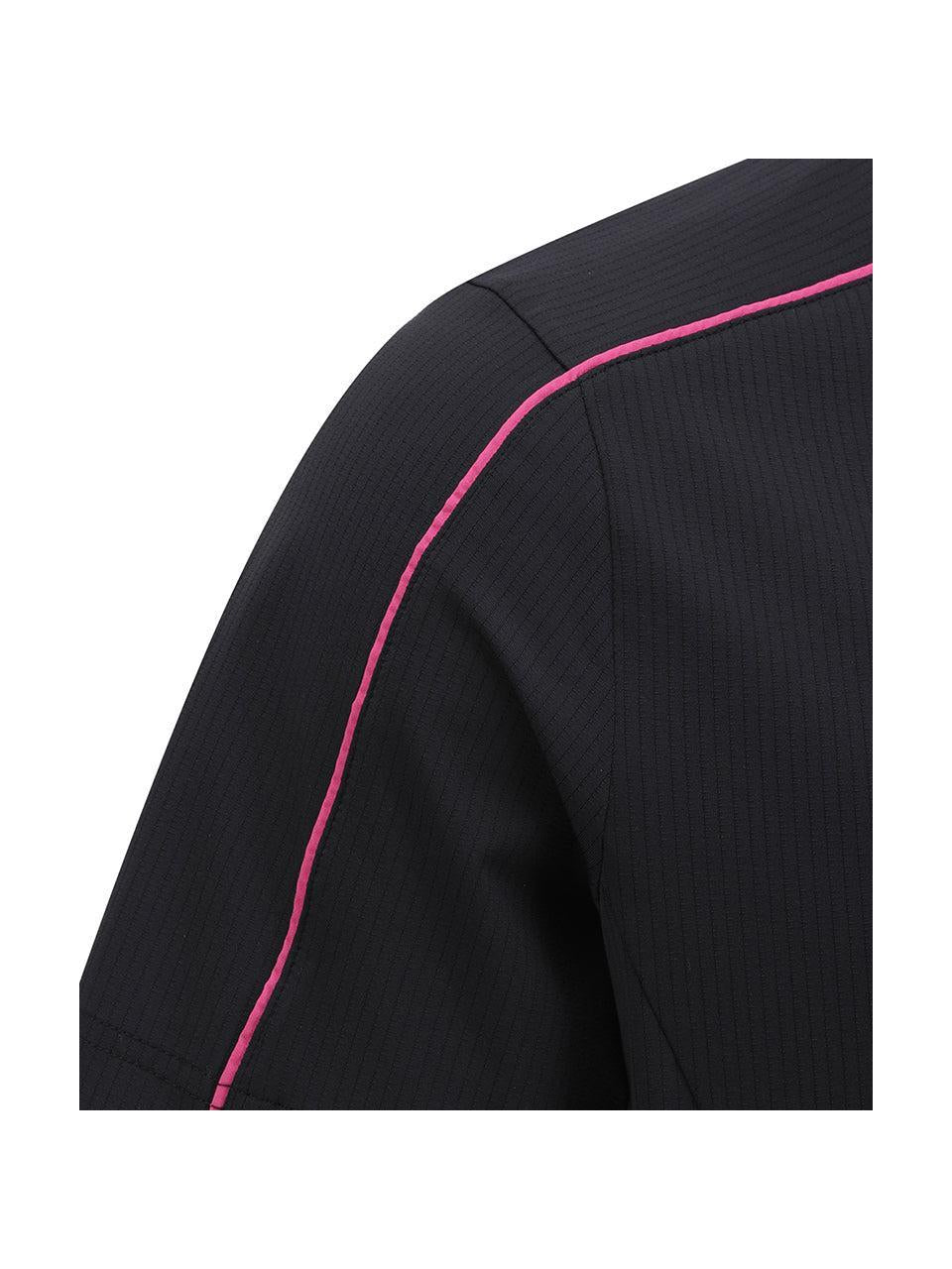 ANEW Men's SM Knit Collar Short T-Shirt - Black