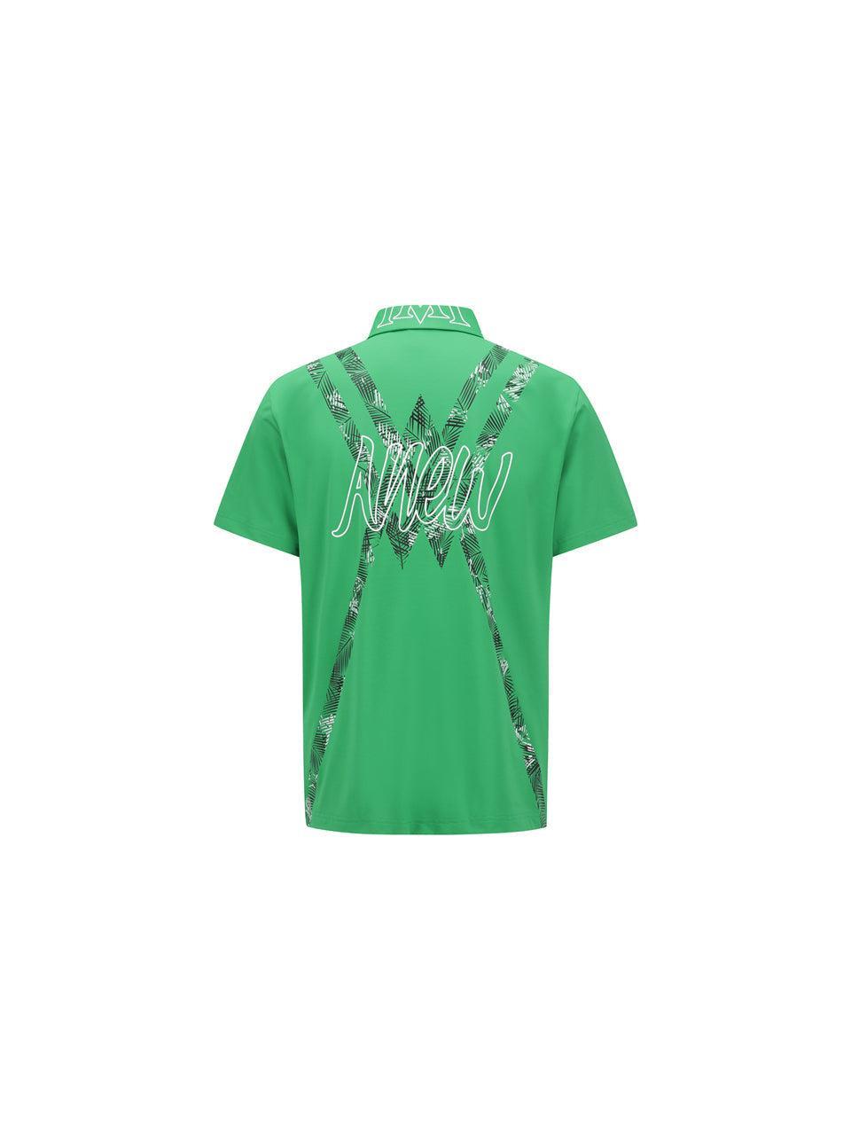 ANEW Men's SM New Signature Logo Short T-Shirt - Green