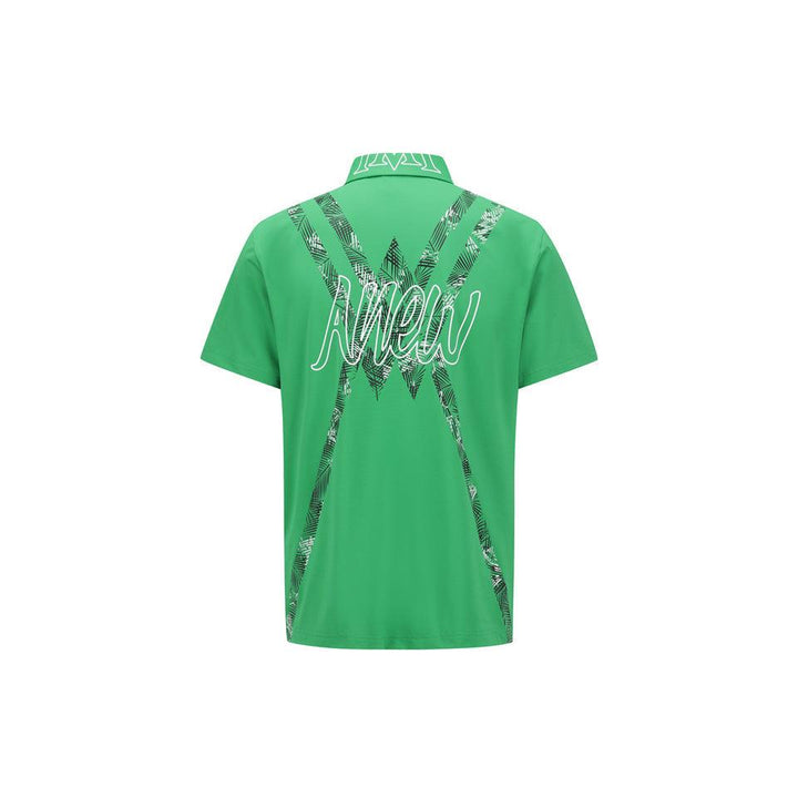 ANEW Men's SM New Signature Logo Short T-Shirt - Green