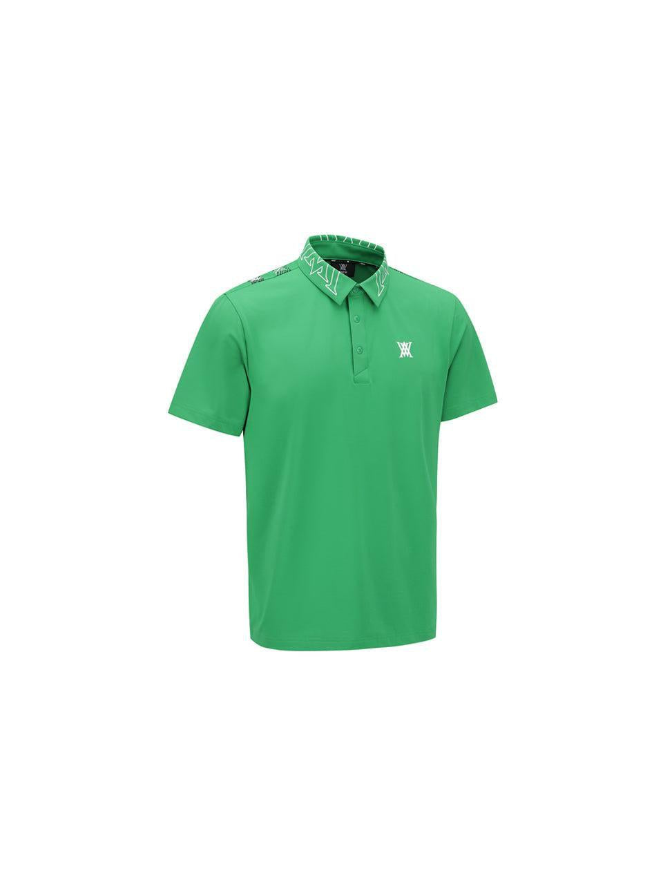 ANEW Men's SM New Signature Logo Short T-Shirt - Green