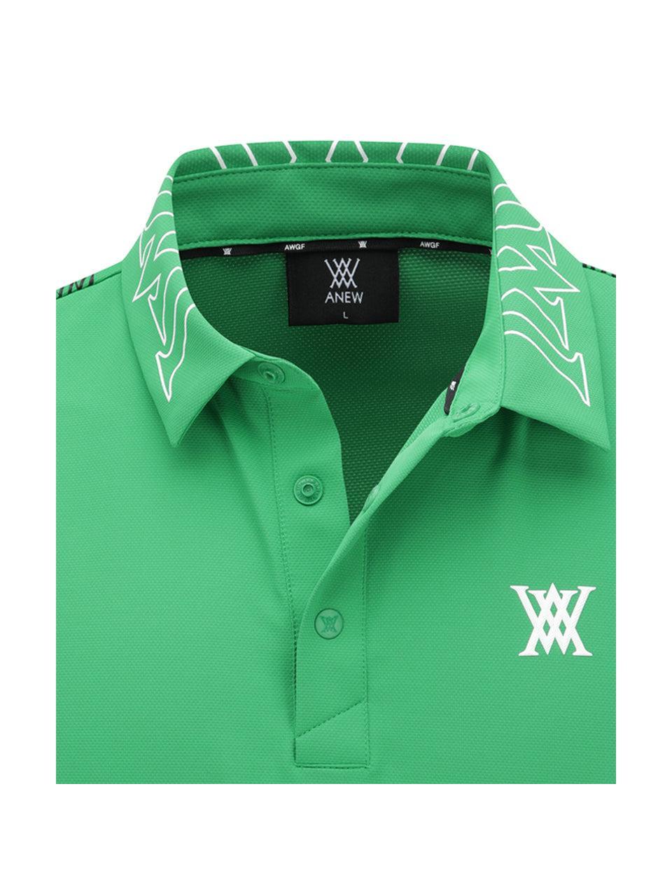 ANEW Men's SM New Signature Logo Short T-Shirt - Green