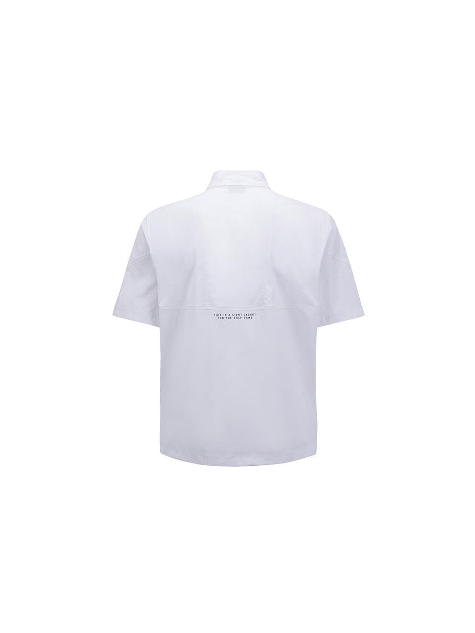 ANEW Men's SM Short Sleeve Anorak Jacket - White