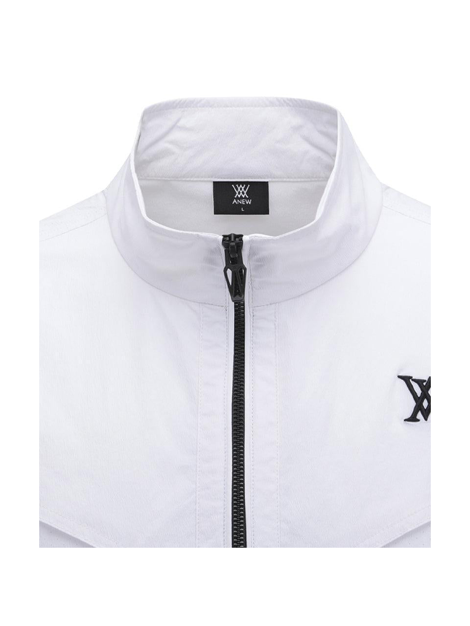 ANEW Men's SM Short Sleeve Anorak Jacket - White