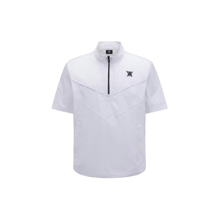 ANEW Men's SM Short Sleeve Anorak Jacket - White