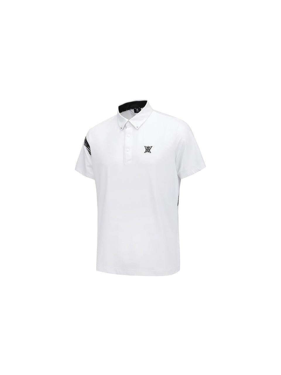 ANEW Men's SM Signature Logo Short T-Shirt - White