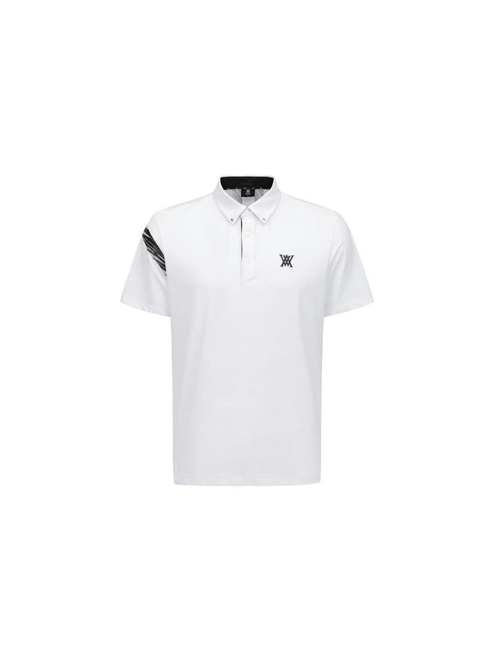 ANEW Men's SM Signature Logo Short T-Shirt - White