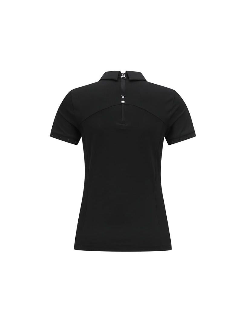 ANEW Women's SM Hybrid Short T-Shirt - Black - The Golf Season | One Stop for Your Golf Shopping!