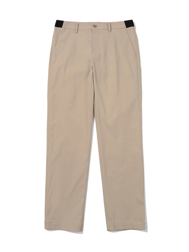 Malbon BASIC STRAIGHT FIT PANTS-Beige