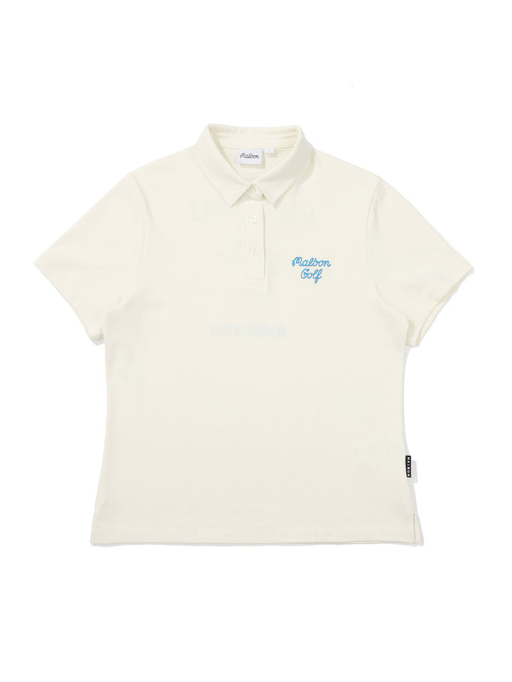 Malbon BURKET POLO T-SHIRTS-Cream