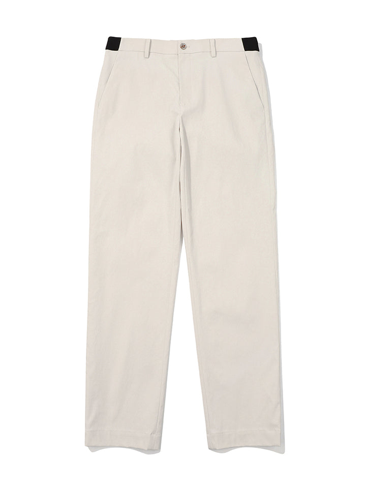 Malbon PLAYER TECH STRAIGHT PANTS-Cream
