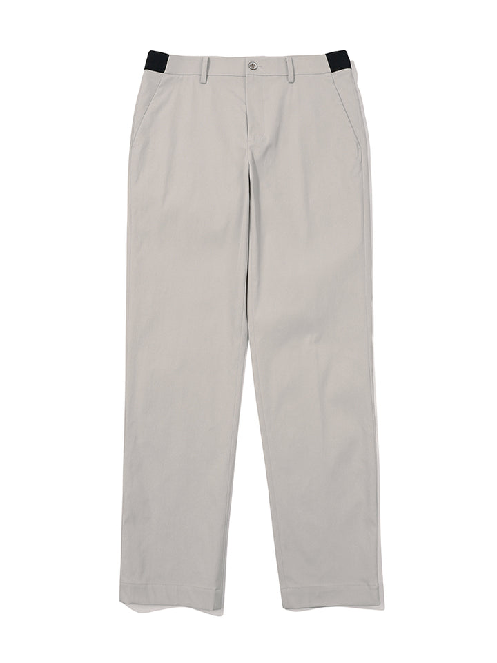 Malbon PLAYER TECH STRAIGHT PANTS-Light Grey