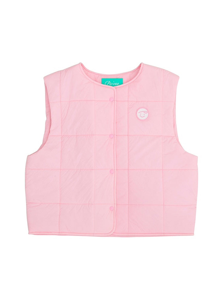 Piv'vee Crop Quilted Vest-2 Colors
