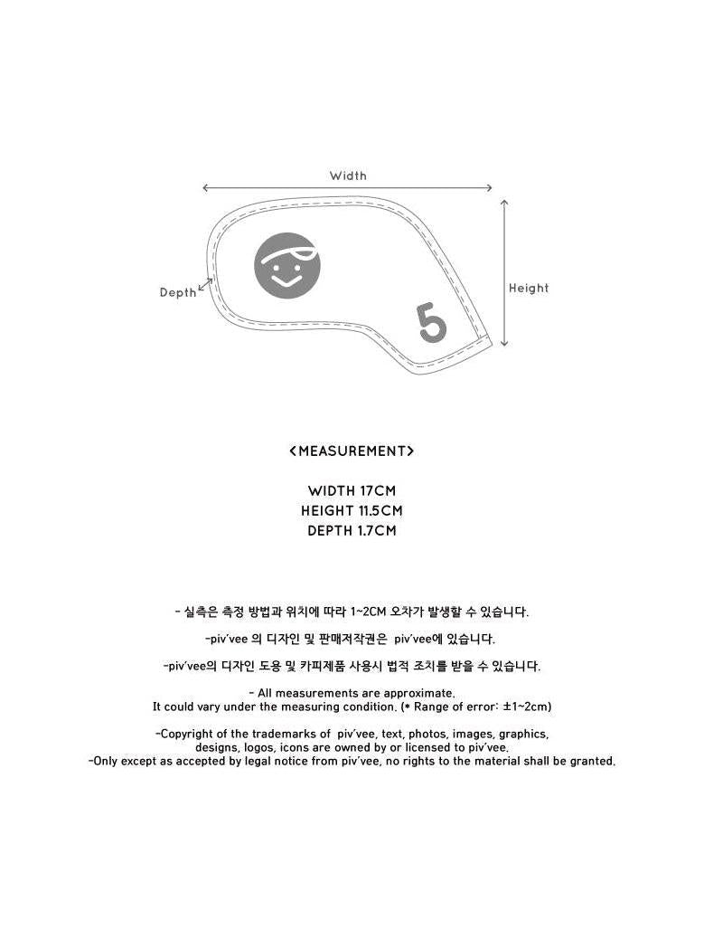 Piv'vee basic iron cover set - The Golf Season | One Stop for Your Golf Shopping!