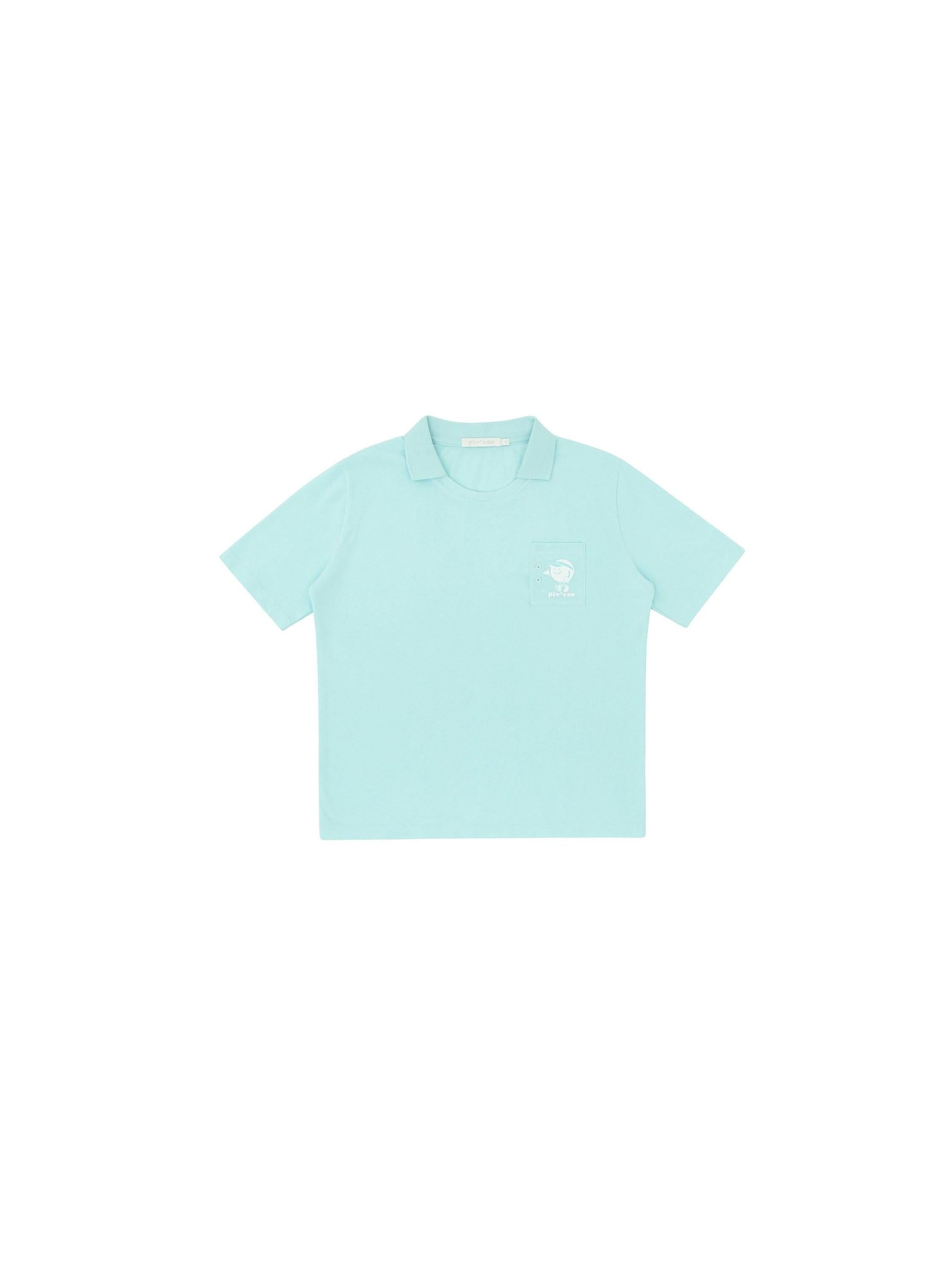 Piv'vee Caddi'vee Tee Holder Collar T-shirt - The Golf Season | One Stop for Your Golf Shopping!