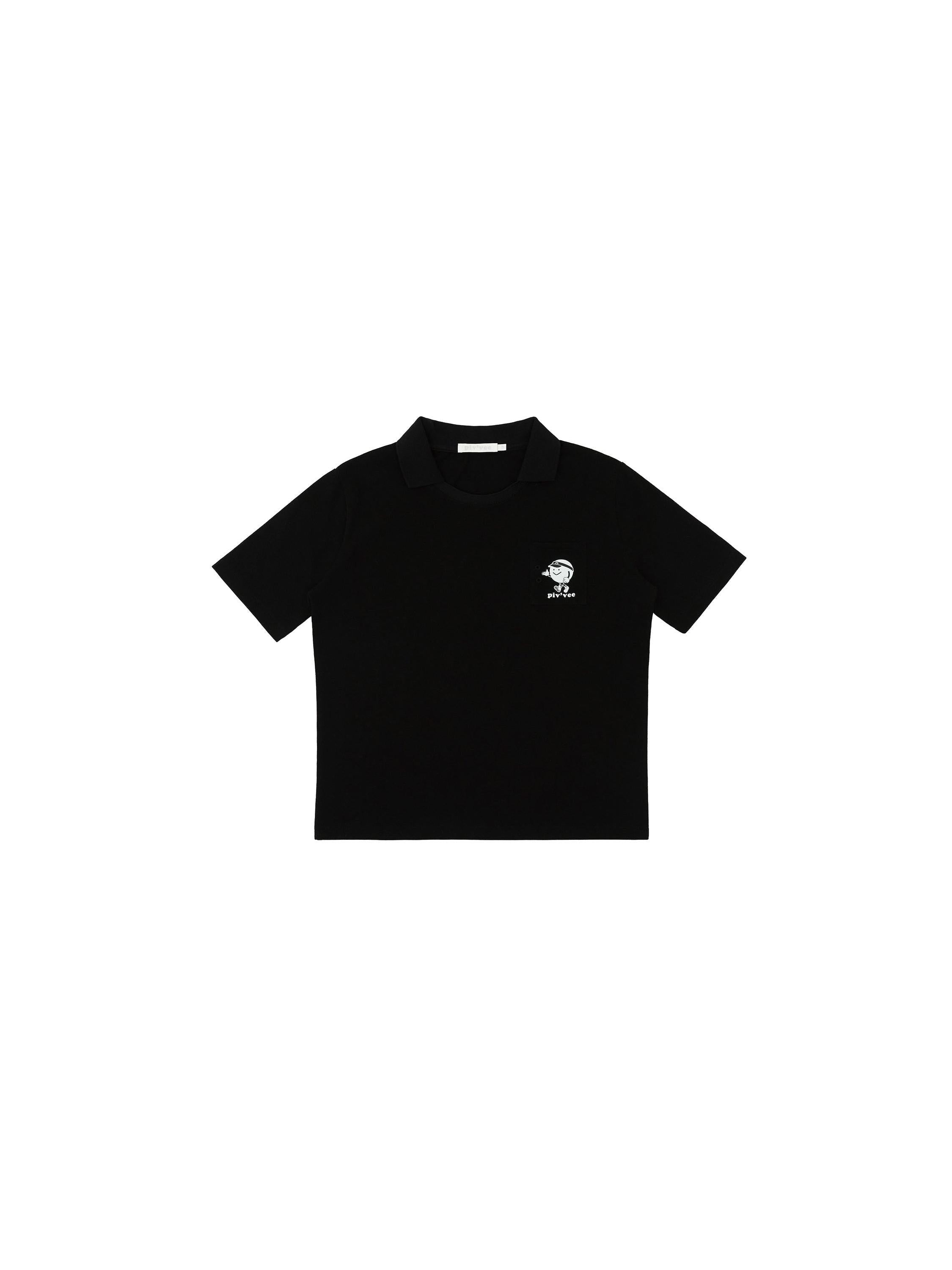 Piv'vee Caddi'vee Tee Holder Collar T-shirt - The Golf Season | One Stop for Your Golf Shopping!