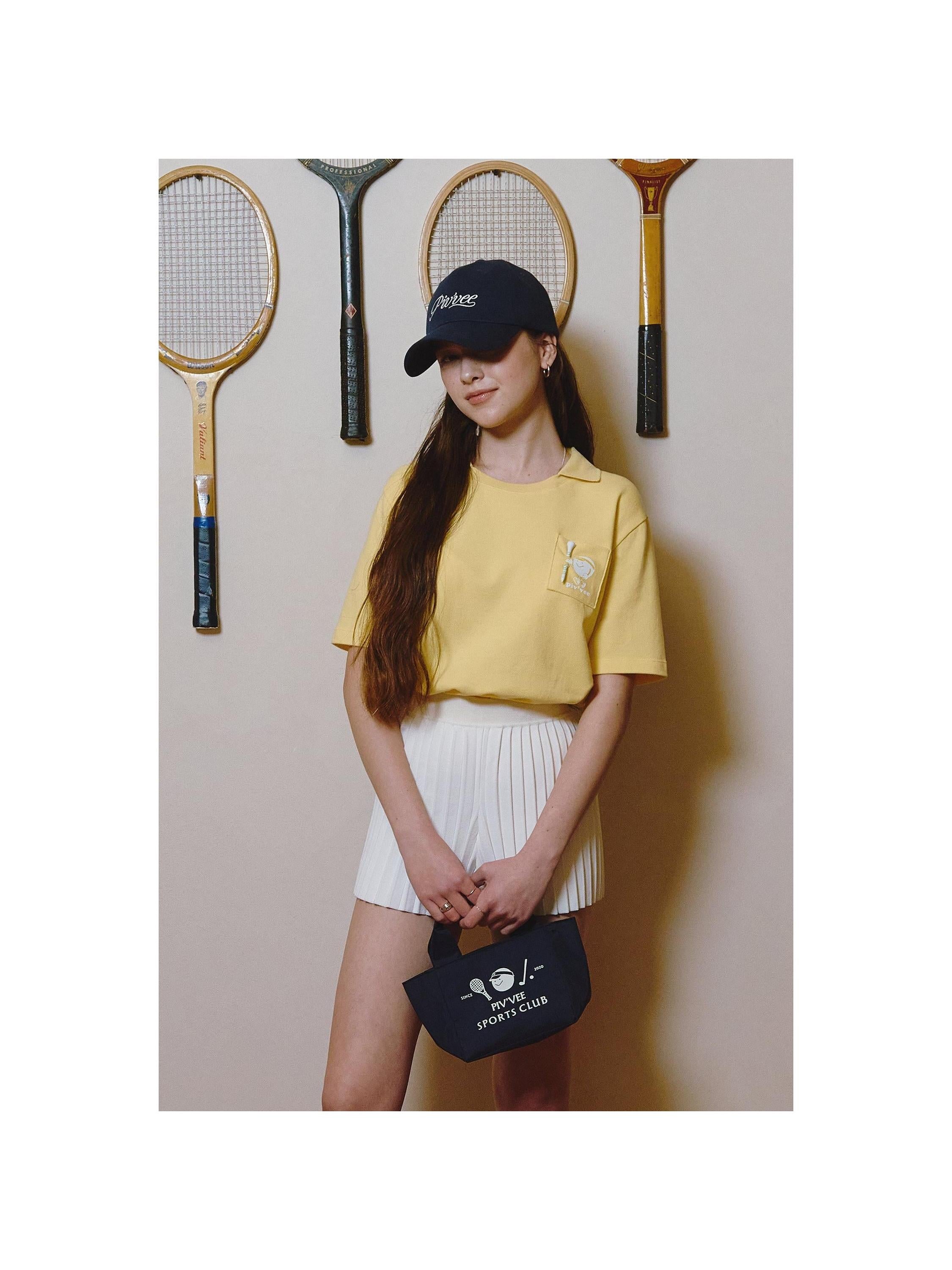 Piv'vee Caddi'vee Tee Holder Collar T-shirt - The Golf Season | One Stop for Your Golf Shopping!