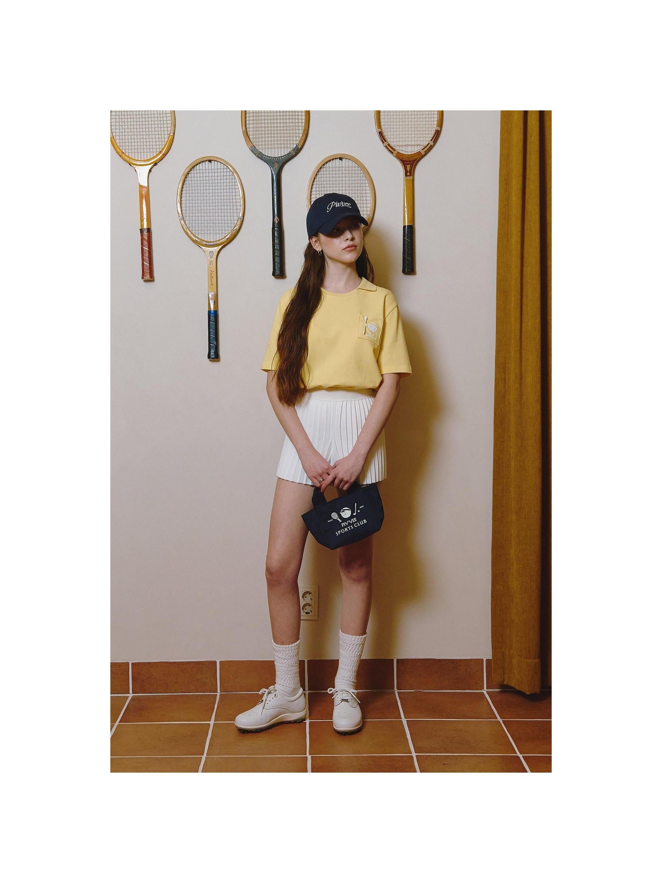 Piv'vee Caddi'vee Tee Holder Collar T-shirt - The Golf Season | One Stop for Your Golf Shopping!