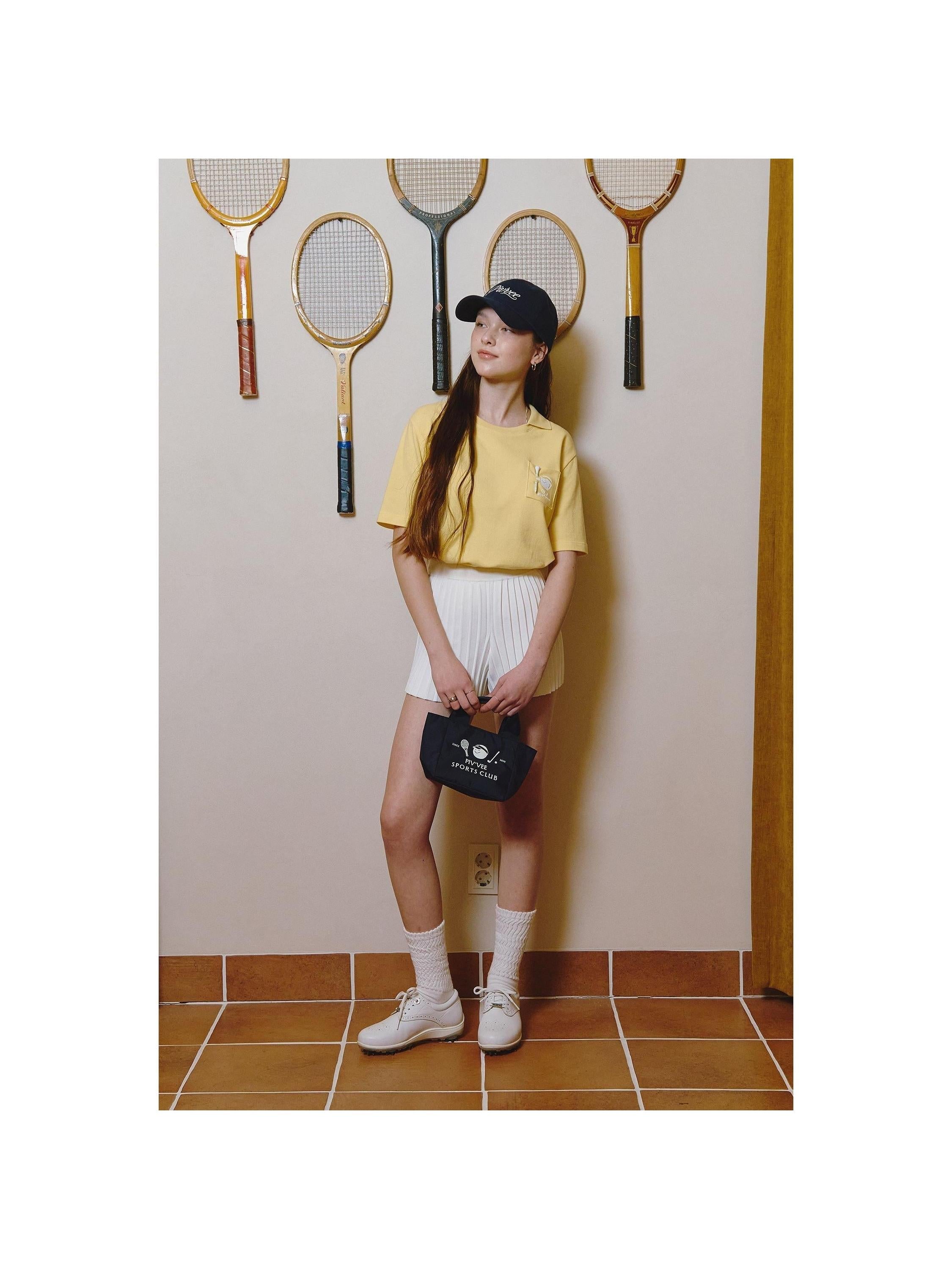 Piv'vee Caddi'vee Tee Holder Collar T-shirt - The Golf Season | One Stop for Your Golf Shopping!