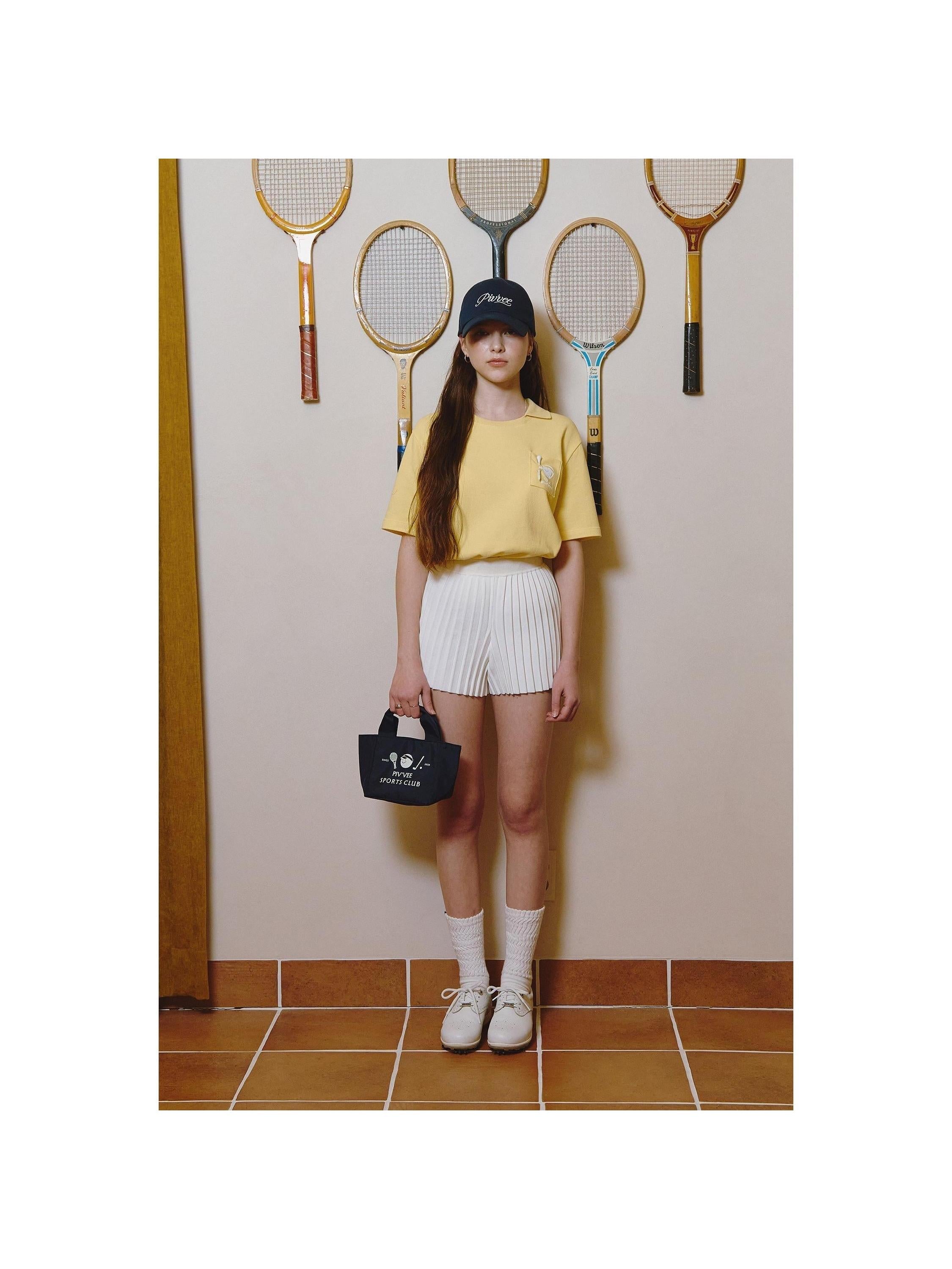 Piv'vee Caddi'vee Tee Holder Collar T-shirt - The Golf Season | One Stop for Your Golf Shopping!