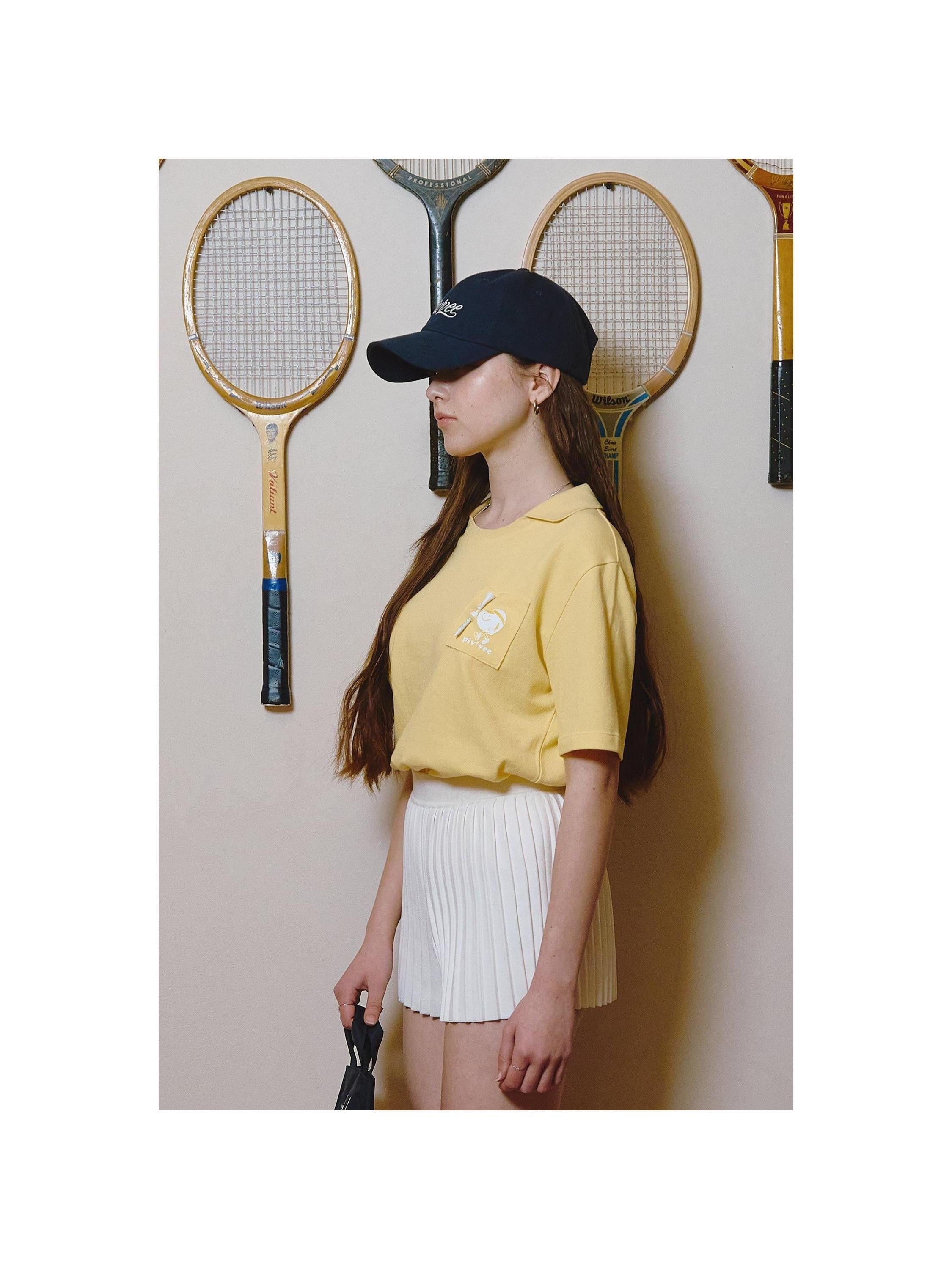 Piv'vee Caddi'vee Tee Holder Collar T-shirt - The Golf Season | One Stop for Your Golf Shopping!